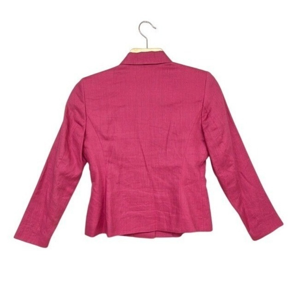 Style & Co Collection Petite Women's Pink Linen Blazer Size 2P - Picture 3 of 6